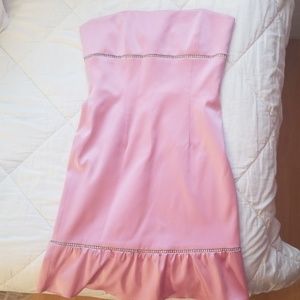 Pink Laundry by Shelli Segal evening strapless dress